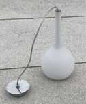 Lampa biała szklana wisząca Alfa Sosnowscy
