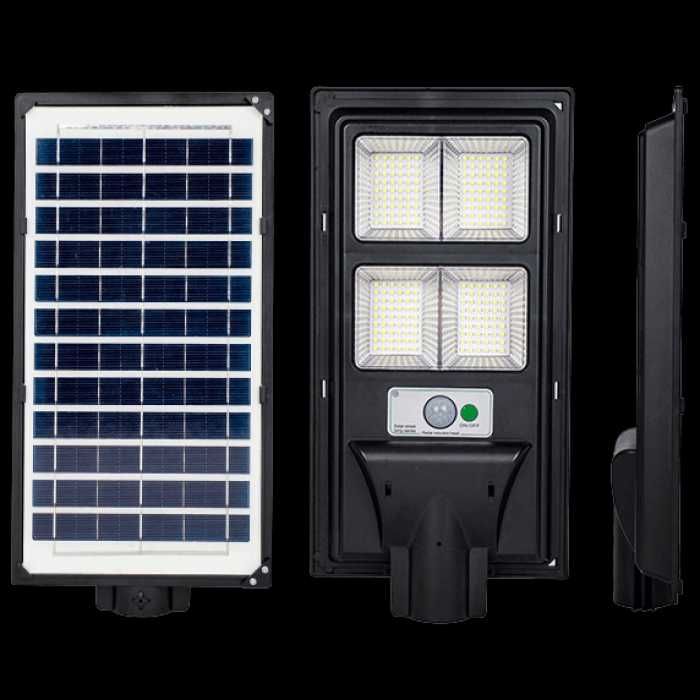 Сонячний LED світильник вуличний на стовп датчик 30/40/60/80/90/120Вт