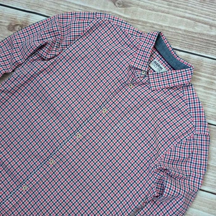 Dobber Modna Koszula Męska w Kratkę Bawełna Rozmiar M Dobber