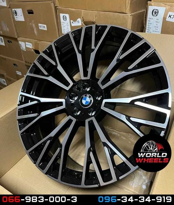 Диски R20 5x120 BMW X5 X6 E70 F15 E71 F16 745 стиль різноширокі