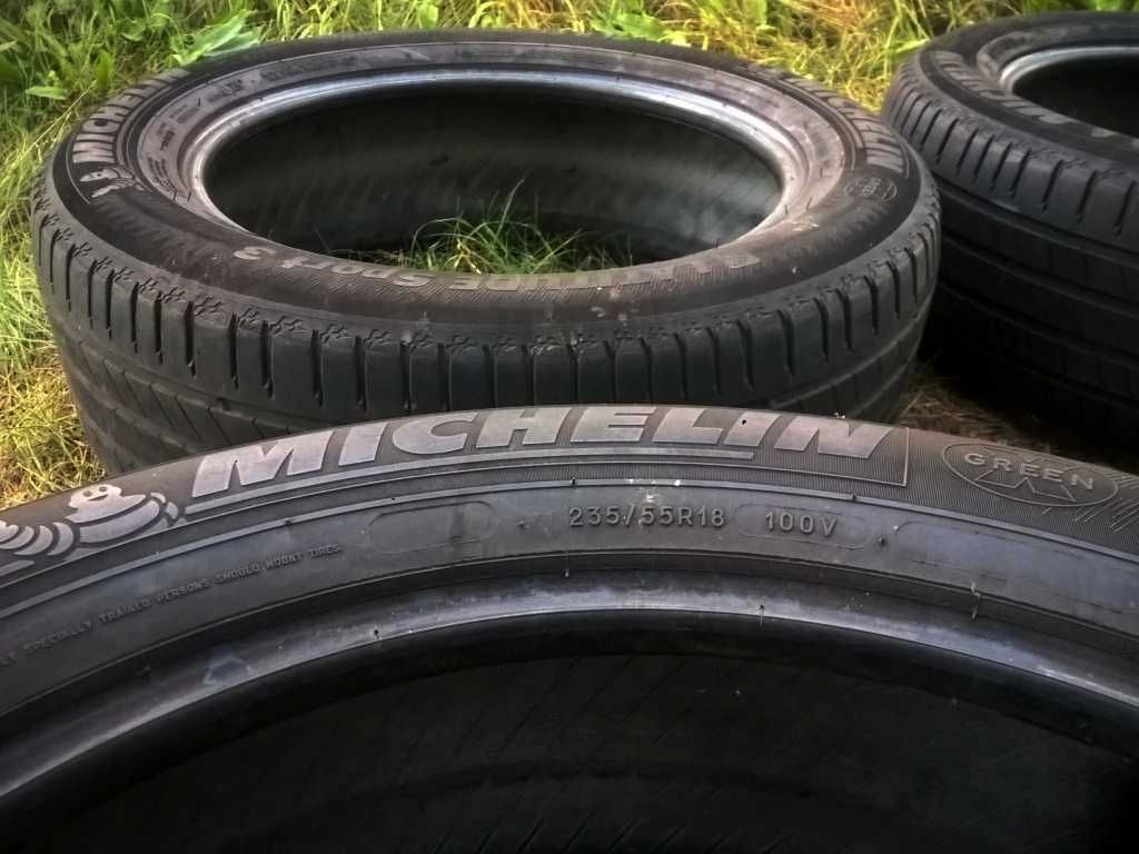 235/55R18 100V 4Opony Letnie MICHELIN Latitude Sport3 2017 Bieżnik~70%