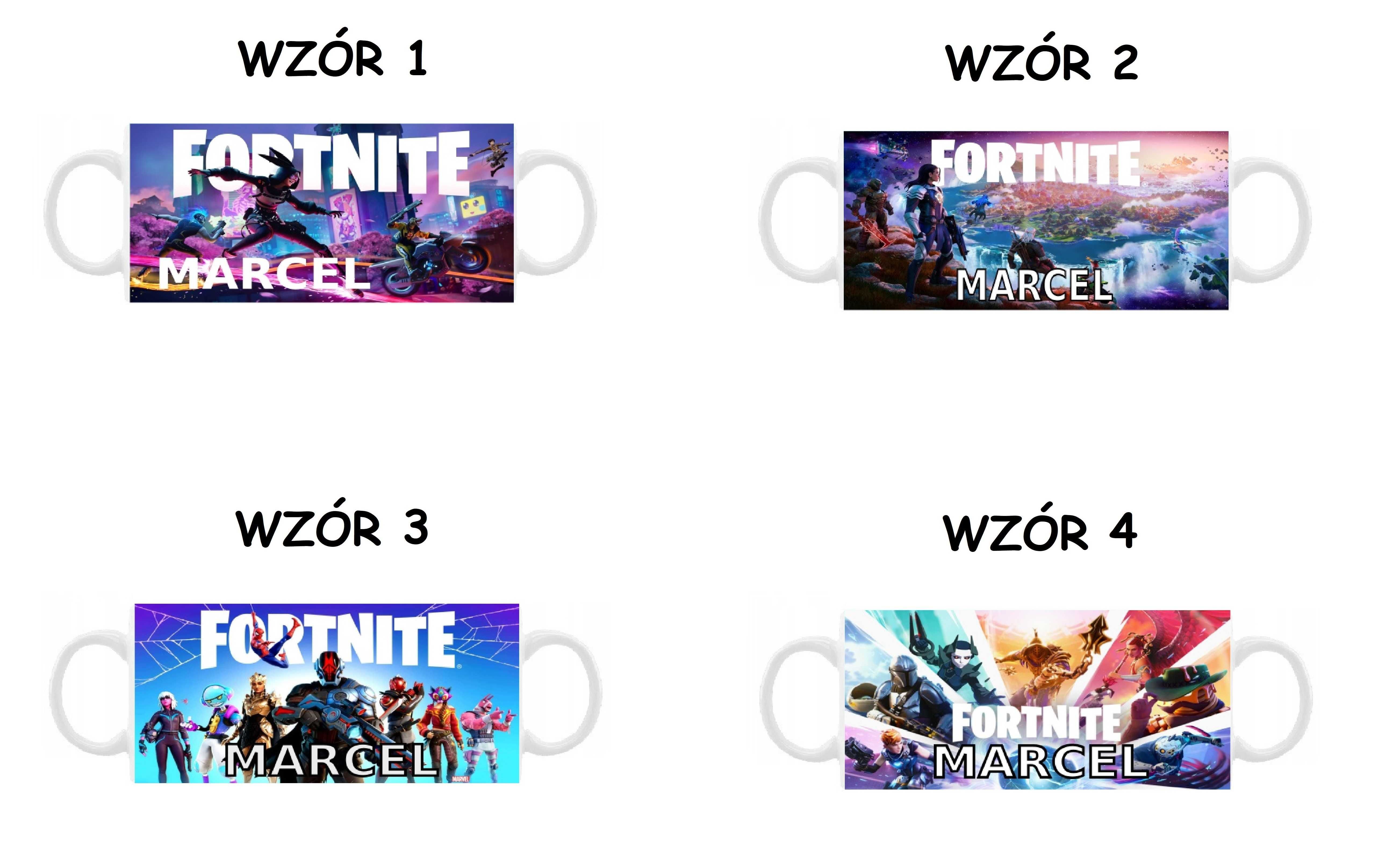 Kubek z nadrukiem Fortnite, różne wzory plus imię