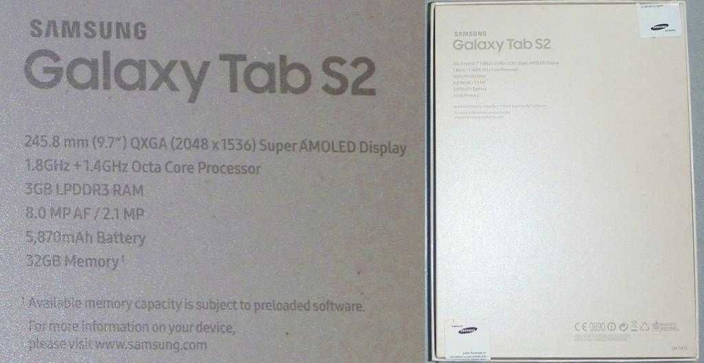 Samsung Galaxy Tab S2 9.7" 32GB. Как новый.