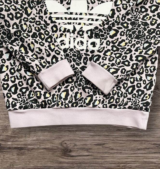 Оригінальне худі толстовка реглан кофта Adidas на дівчинку 7-8 років