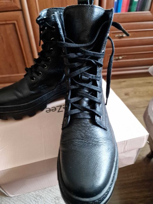 Traperki damskie skorzane