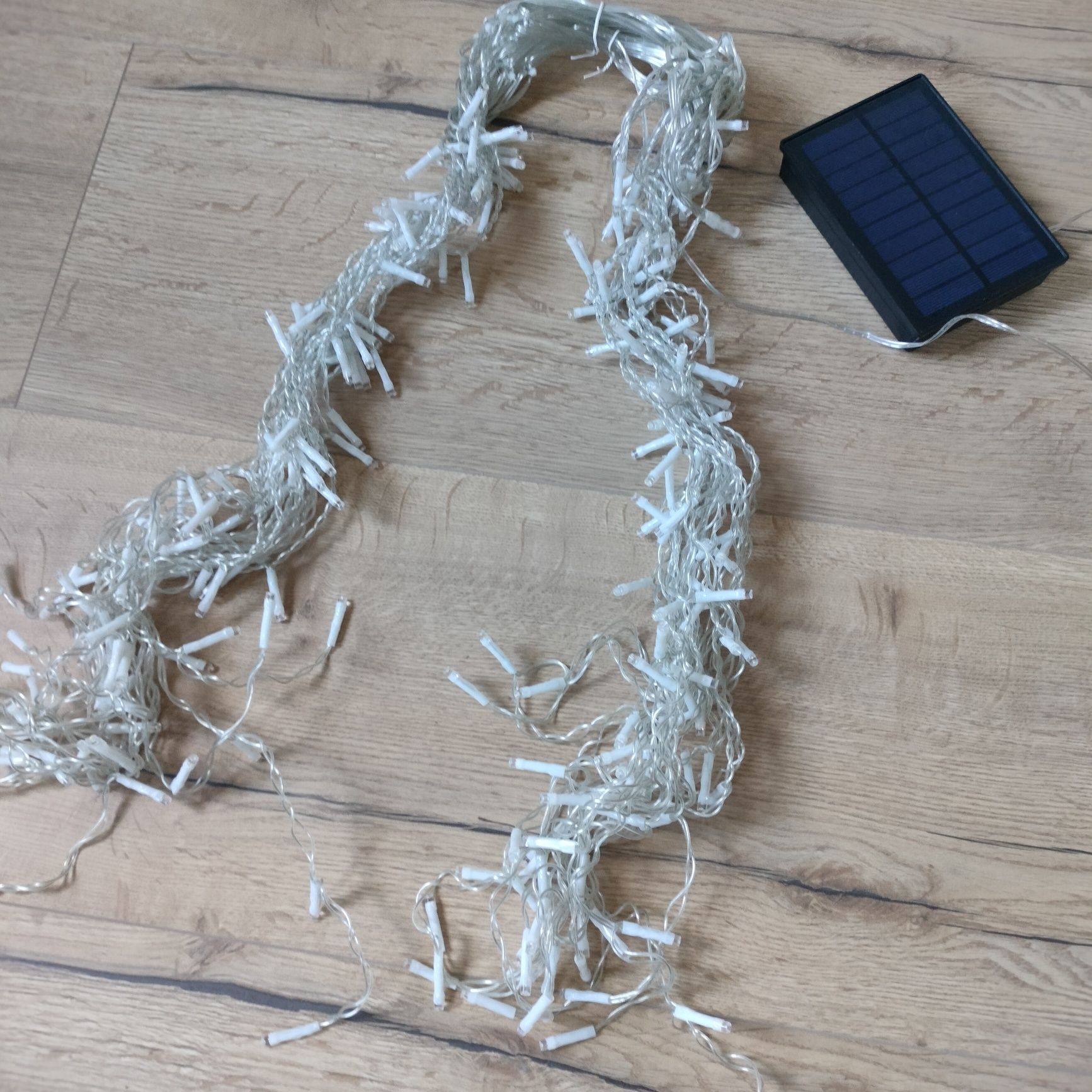 Lampki solarne na balkon, ogród 5m