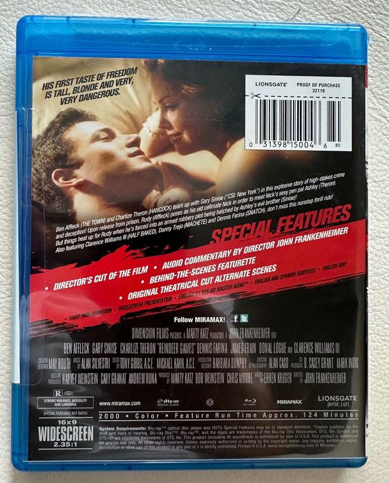 Reindeer Games – The Director’s Cut (Blu-ray, Lionsgate/Miramax)