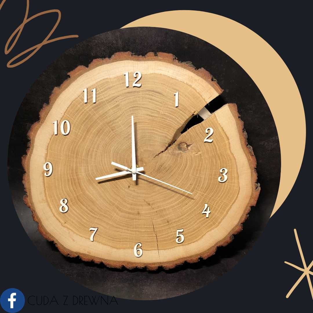 Zegar z plastra drewna 30 cm - personalizacja