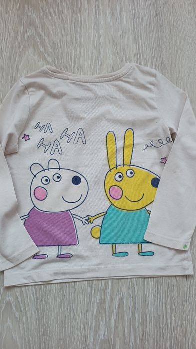 Bluzka z długim rękawem, Świnka Peppa, Peppa Pig, r.98 Sinsay