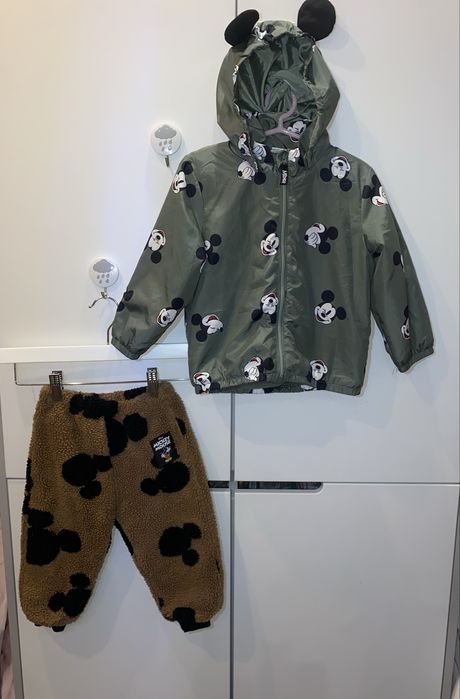 Зимова куртка пуховік Zara 80-86 штани теплі