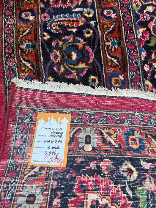 Dywan Perski kaszmirowy wełniany Iran Mesched 340x290 gal.18 tyś
