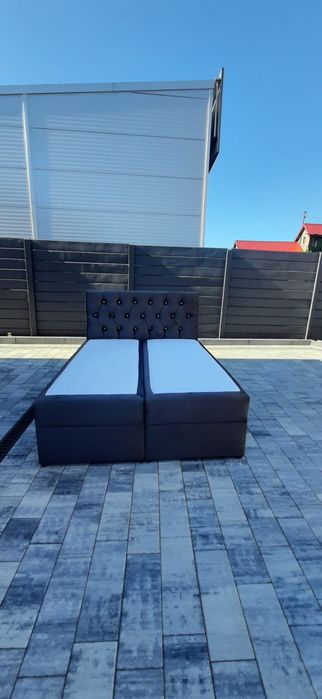 Łóżko Kontynentalne 140x200 materacem Pod wymiar Glamour inne aukcje