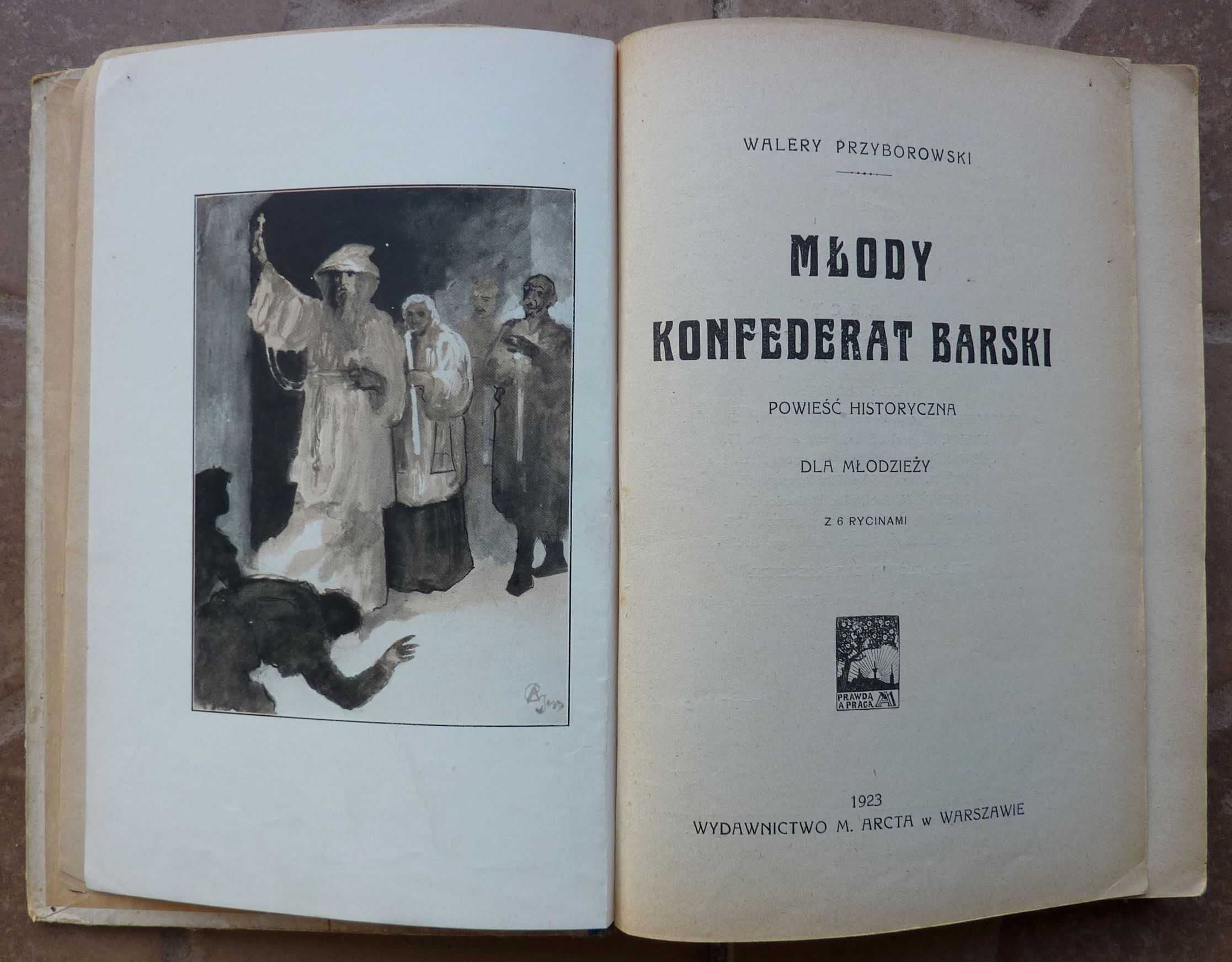 Młody konfederat barski - Walery Przyborowski - 1923r.