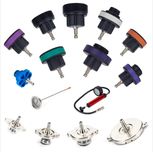 Conjunto universal teste pressão radiador e fugas