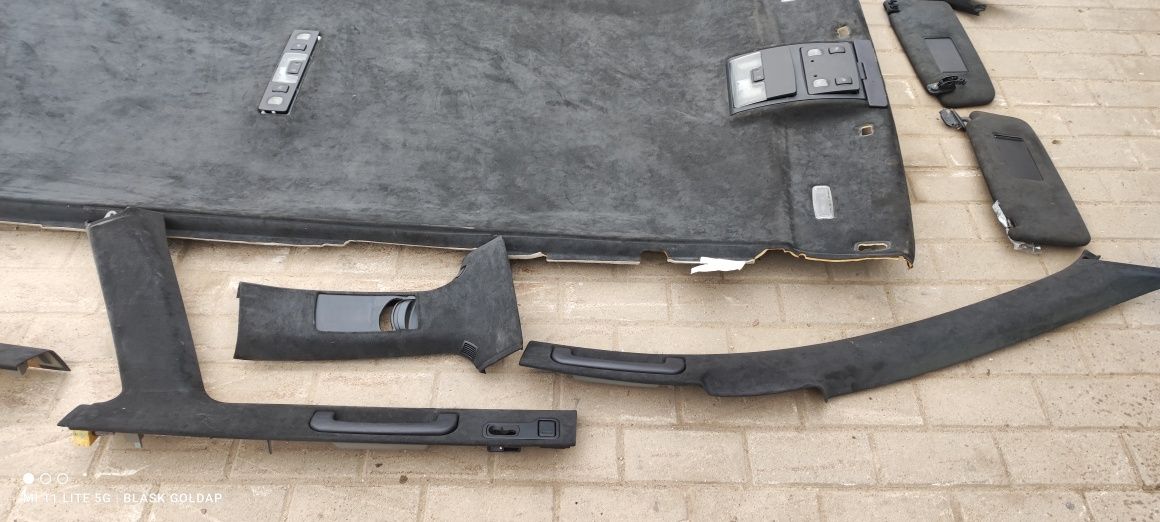 Podsufitka z Boczkami Anthrazit Alcant Audi S6 A6 C5 2000 r Gołdap