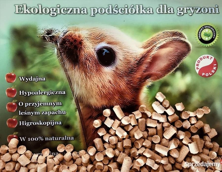 Żwirek drewniany Pellet 25kg.Polski Produkty