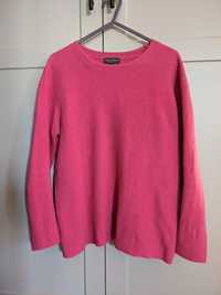 Pure Merino sweter z wełniany w kolorze magenta rozmiar S M 36 38