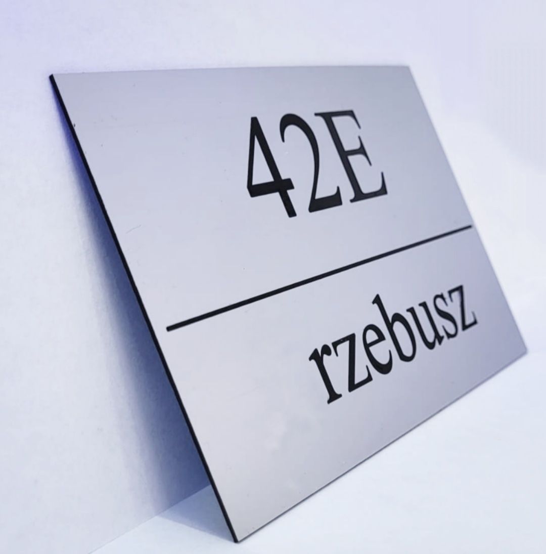 Elegancka personalizowana Tabliczka adresowa numer domu cyfry litery