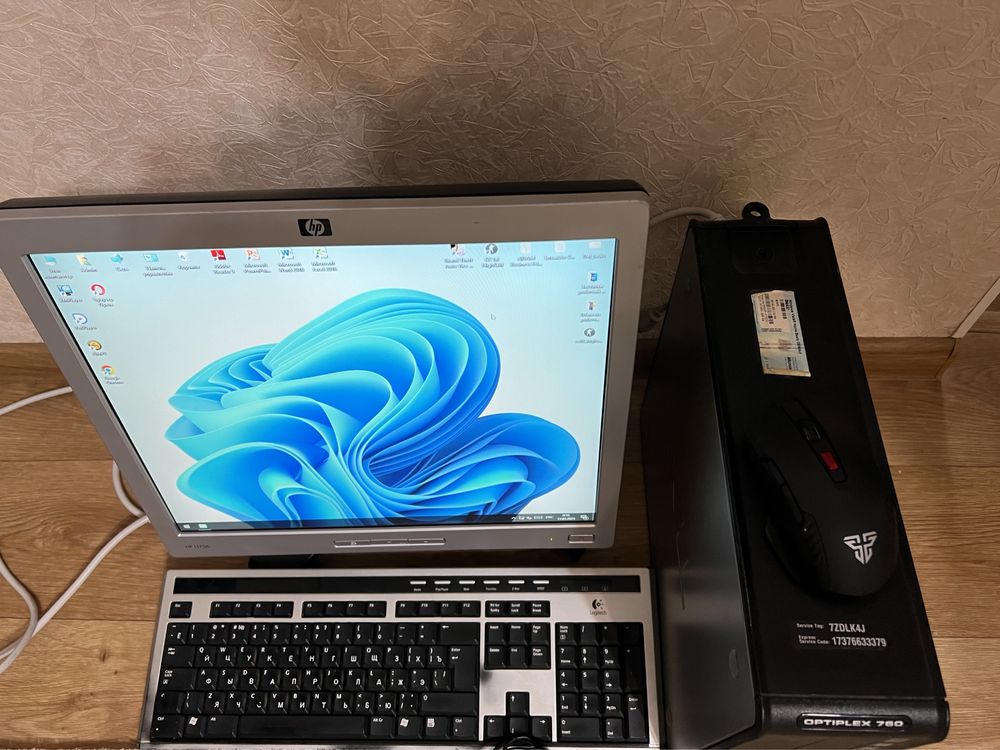 Системный блок Dell Optiplex 760 DT + монитор Hewlett Packard HP L1706