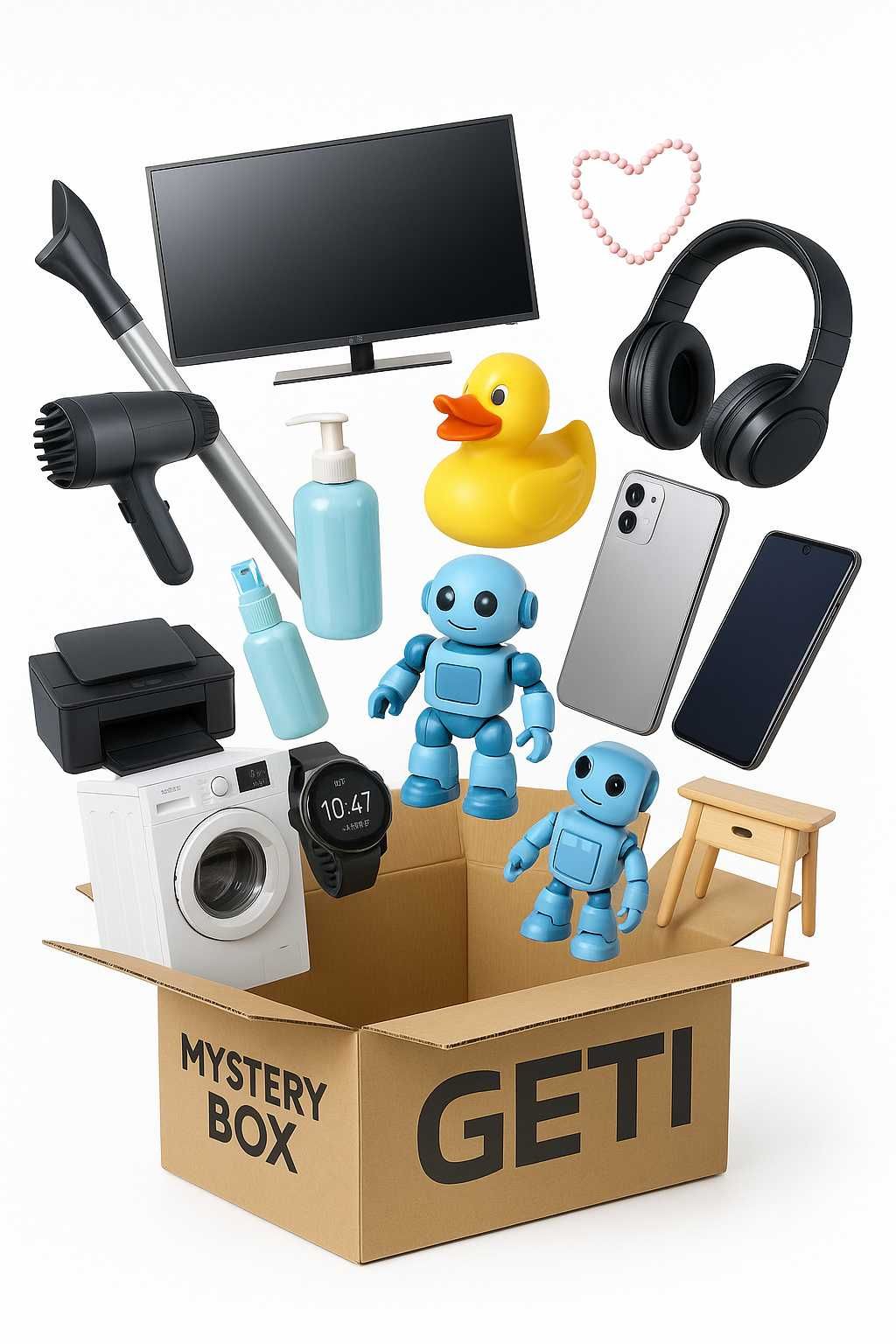 5szt. Paczka niespodzianka MYSTERY BOX GETI