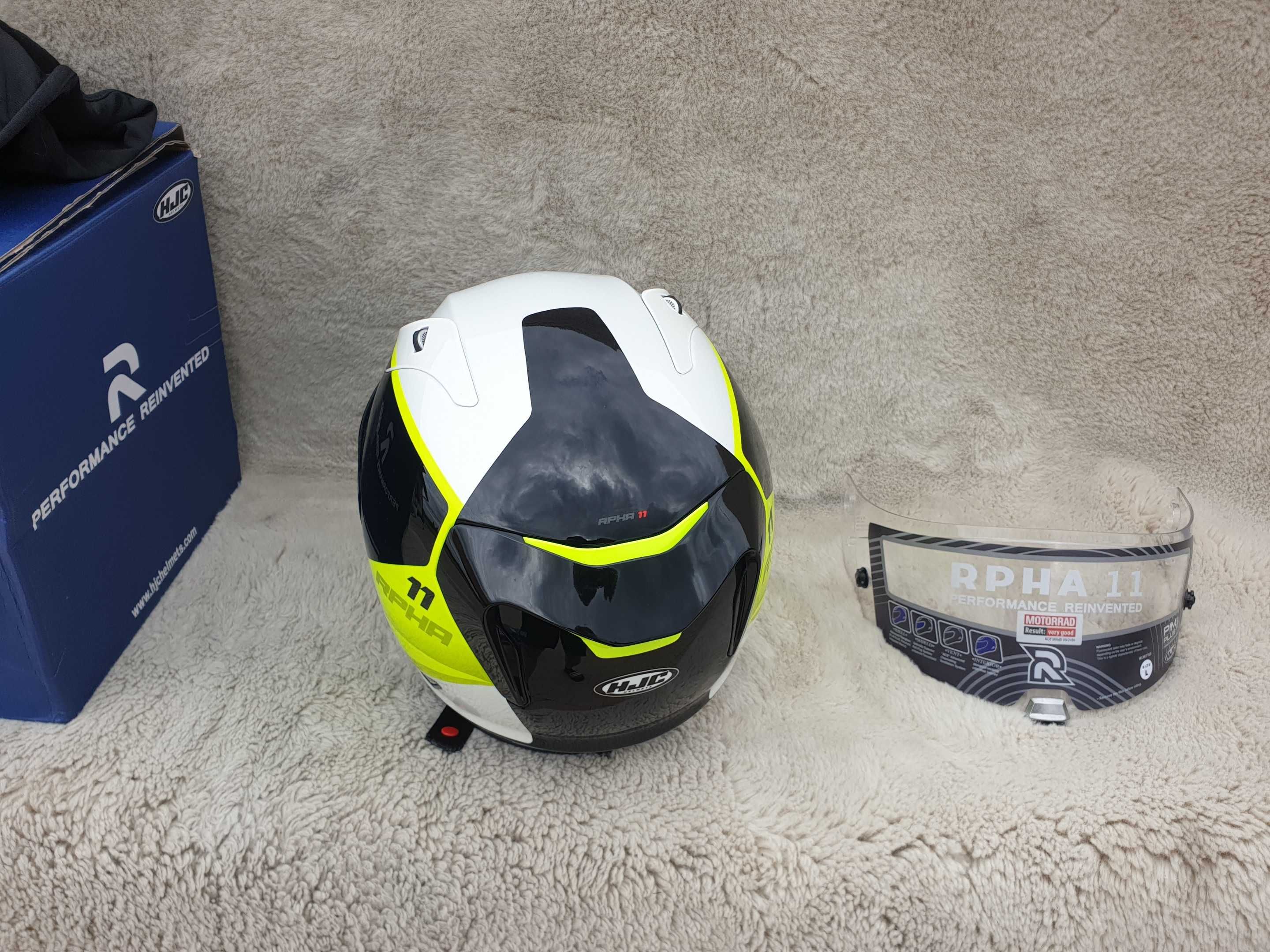 wys 29.07  Hjc rpha 11 rozm L kask motocyklowy + ciemny wizjer