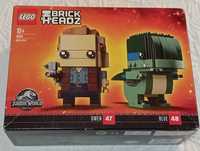 lego brickheadz jurassic world 41614 owen & blue selado