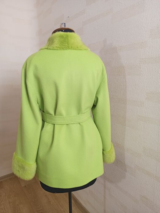 Пальто вовна, кашемір з натуральною норкою