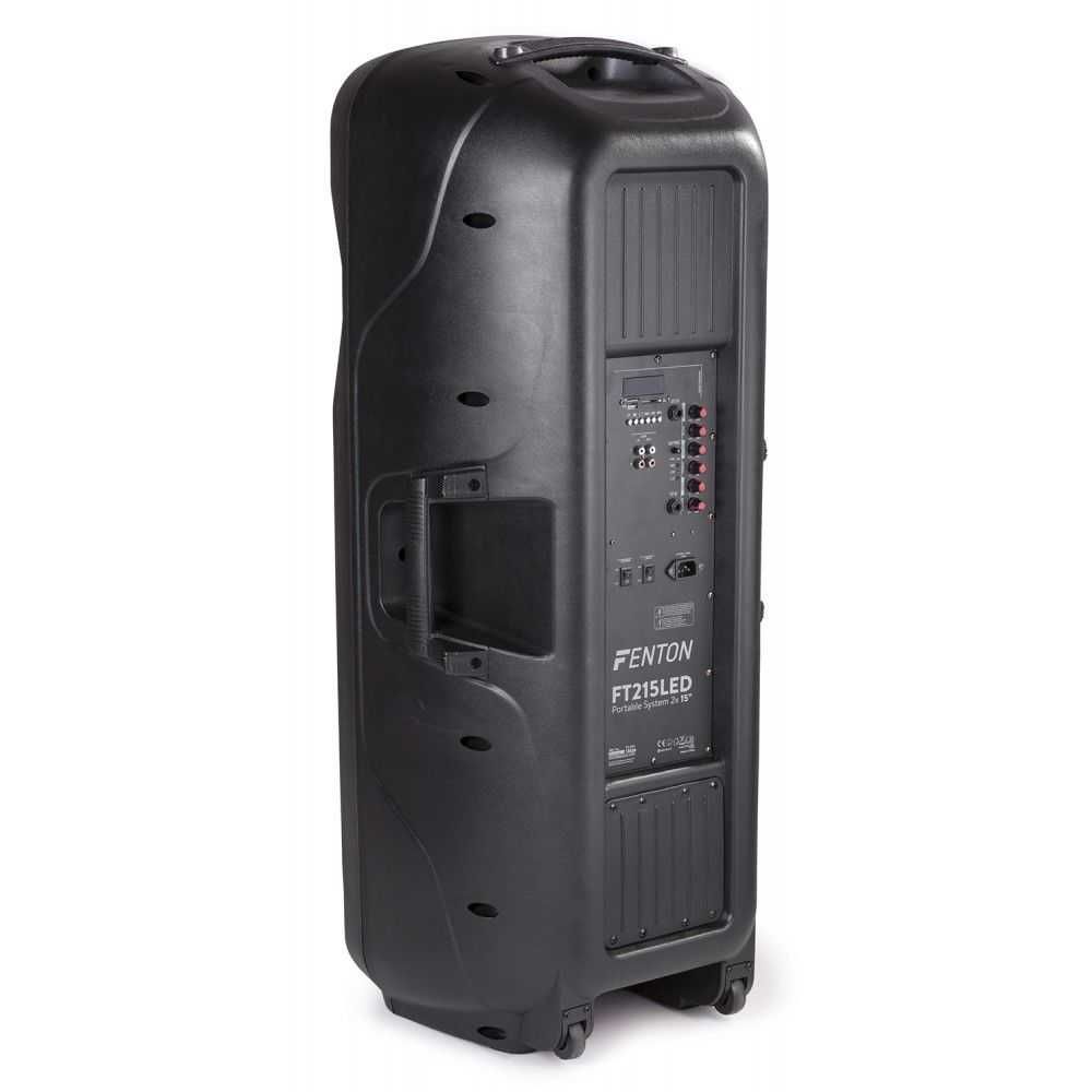 Kolumna aktywna przenośna Fenton FT215LED USB/BT+mikrofony