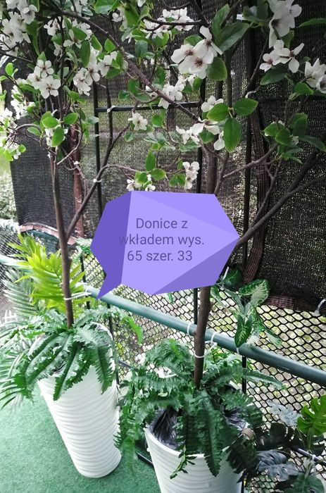 Donice z wkładem wys. 65 szer. 33
