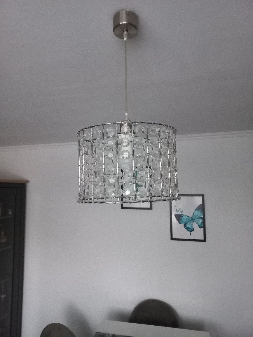 Lampa wisząca +kinket z kryształkami