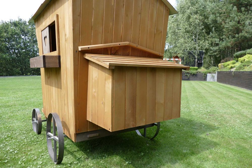 Kurnik WÓZ- brązowy dla 12  kur