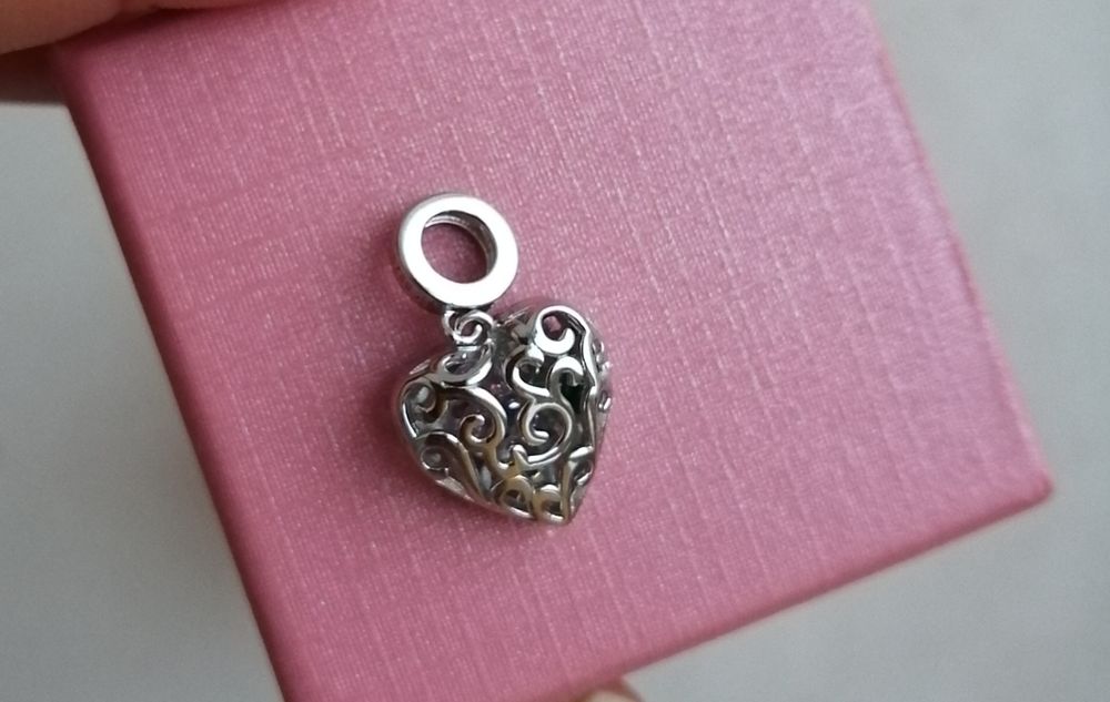 Подарунок дівчині підвіска серце, серденько, срібний кулон, коханій