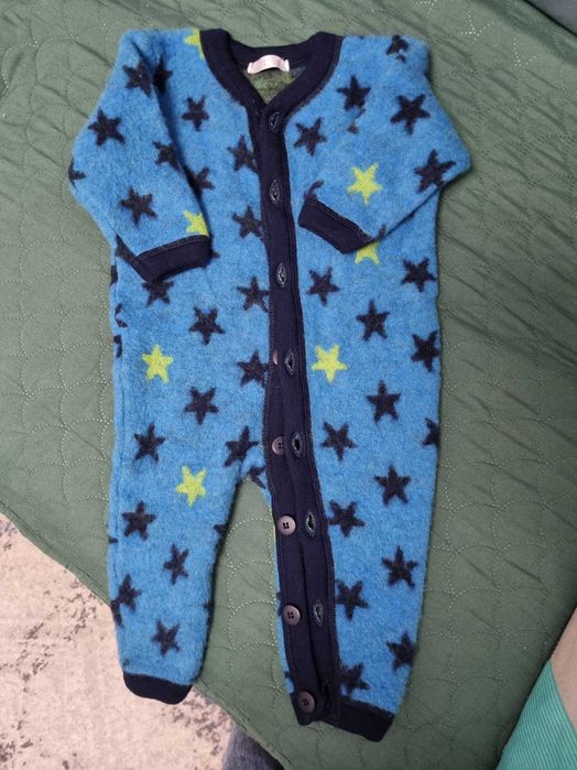 Kombinezon pajac wełniany merino 70 cm