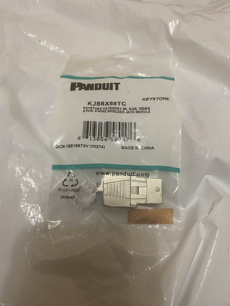 Модуль Keystone RJ45 FTP cat.6а Panduit KJS6X88TC