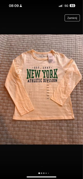 Nowa Koszulka z długim rękawem H&M 122/128
