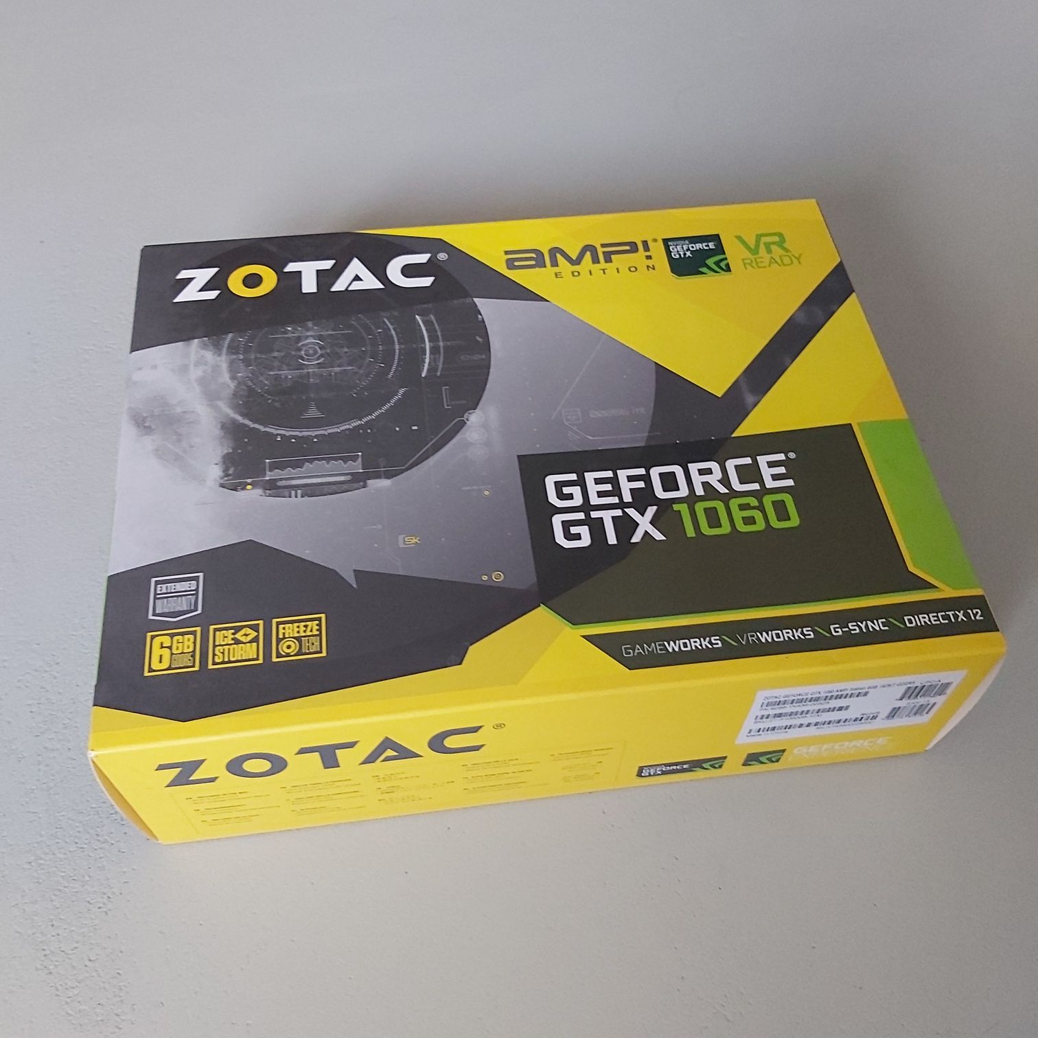 Prawie nowa  ZOTAC GeForce GTX 1060 AMP! Edition - 6GB GDDR5