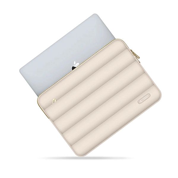 Torba na laptopa 15-16 Tech-Protect Puffy - beżowa