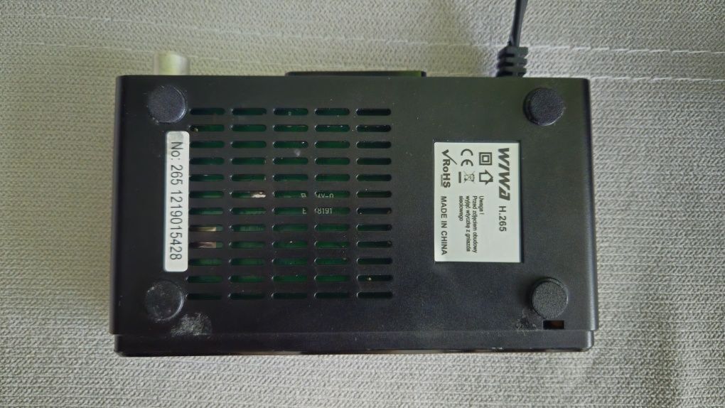 Dekoder, tuner Wiwa H265 telewizji naziemnej dvbt2 hevc