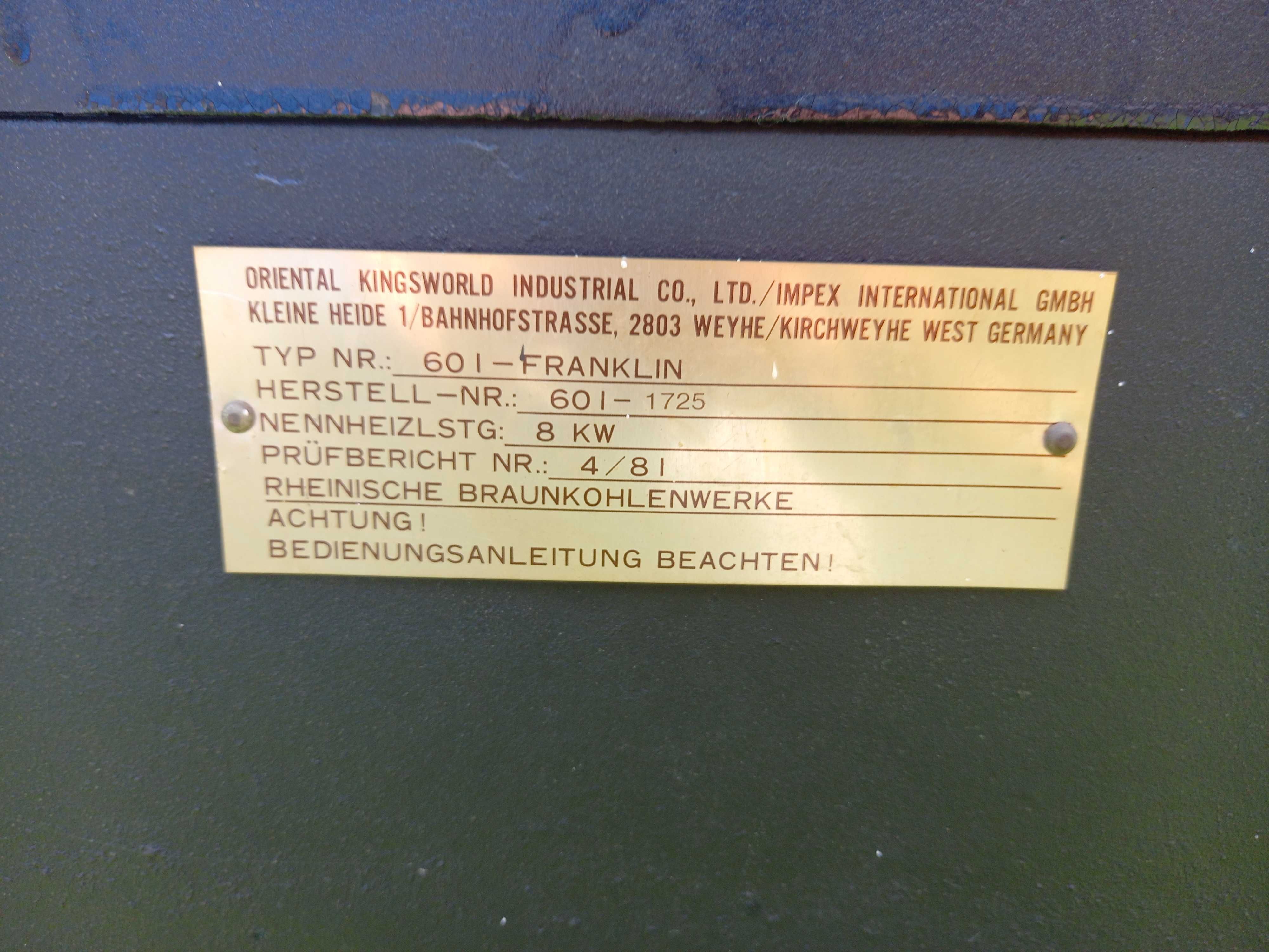 Piec Żeliwny Wolnostojący Piecyk Kominek KINGSWORLD Louisiane !Okazja!