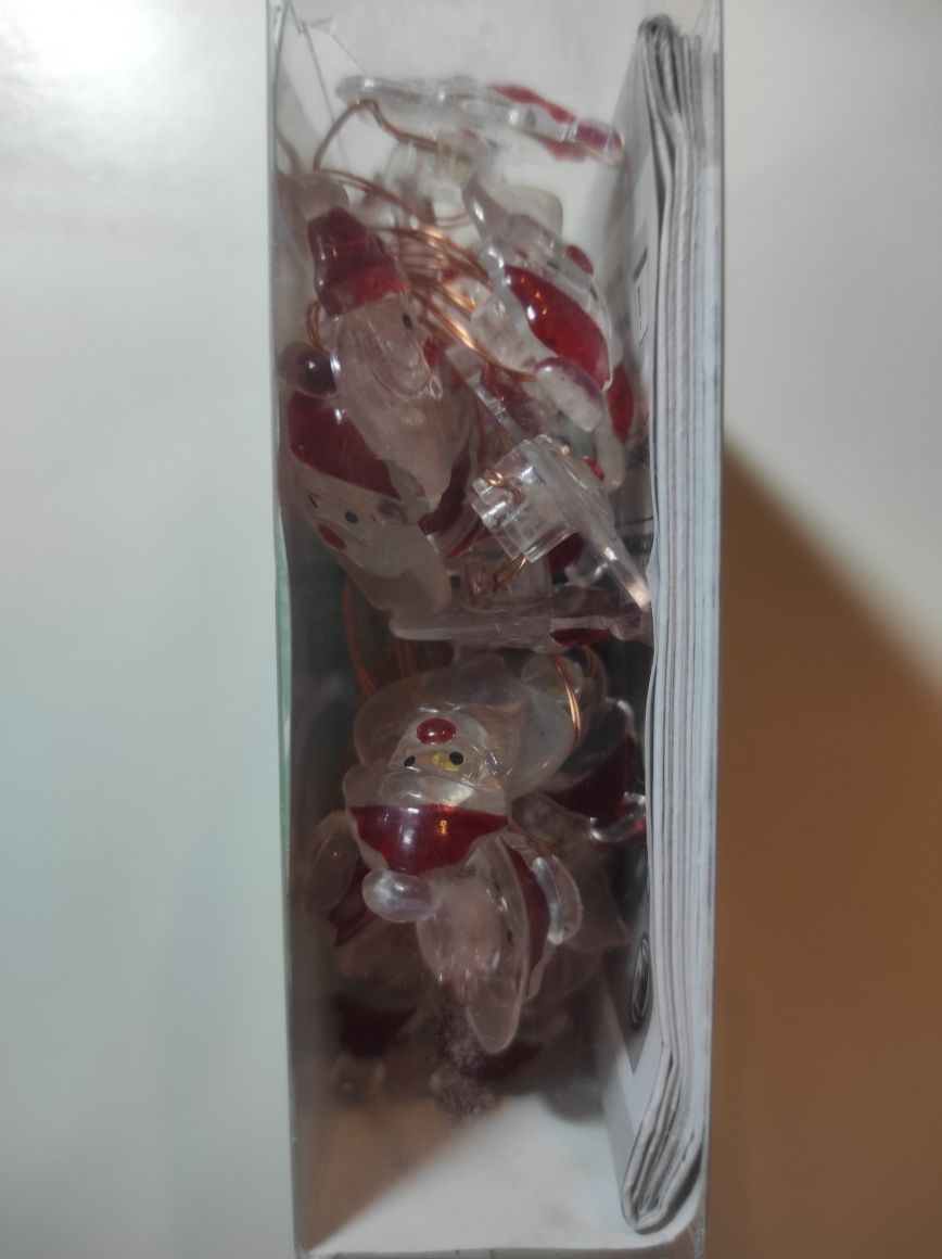 Lampki LED Mikołaje