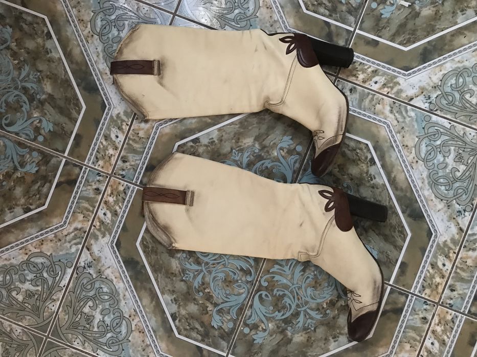 Сапоги Козаки, натуральная кожа, 39р Италия