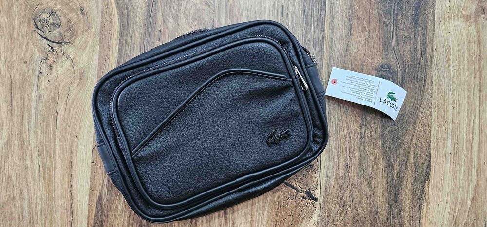 LACOSTE oryginalna nerka, listonoszka, saszetka. Dowód zakupu. NOWA.