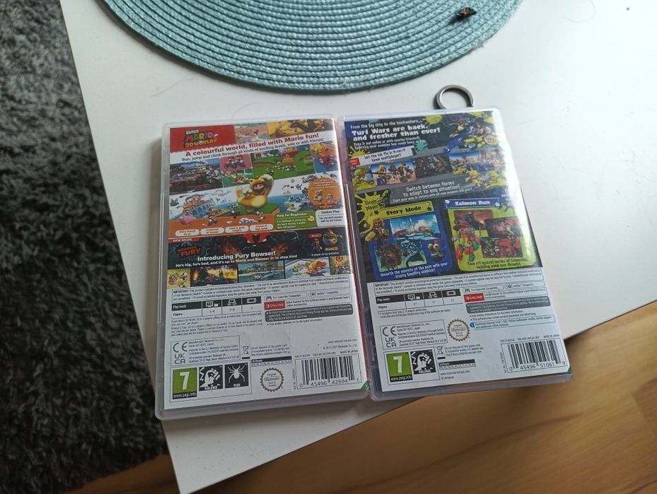 Gry na Nintendo swich Mario 3D World i splatoon 3