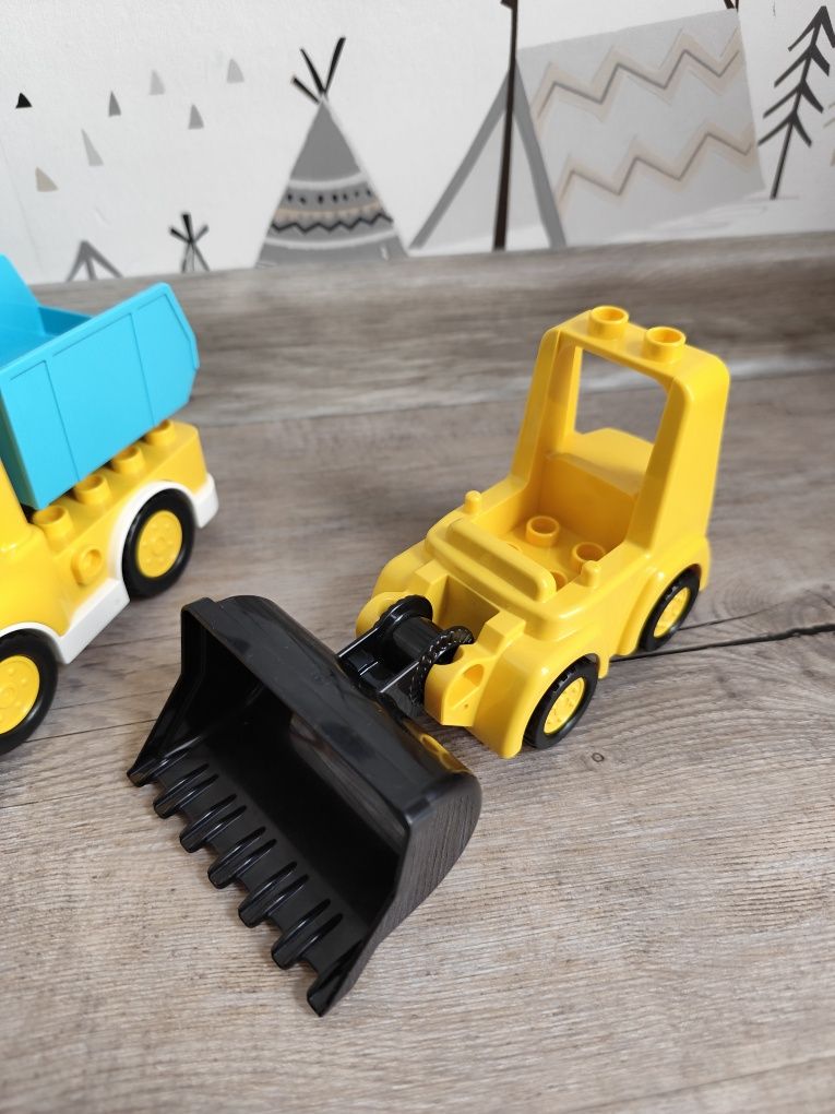 LEGO Duplo 10930 + 10931 Buldożer, ciężarówka i koparka