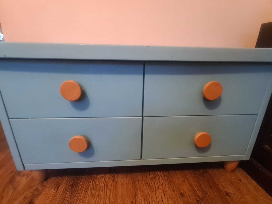 Szafka komoda niebieska
