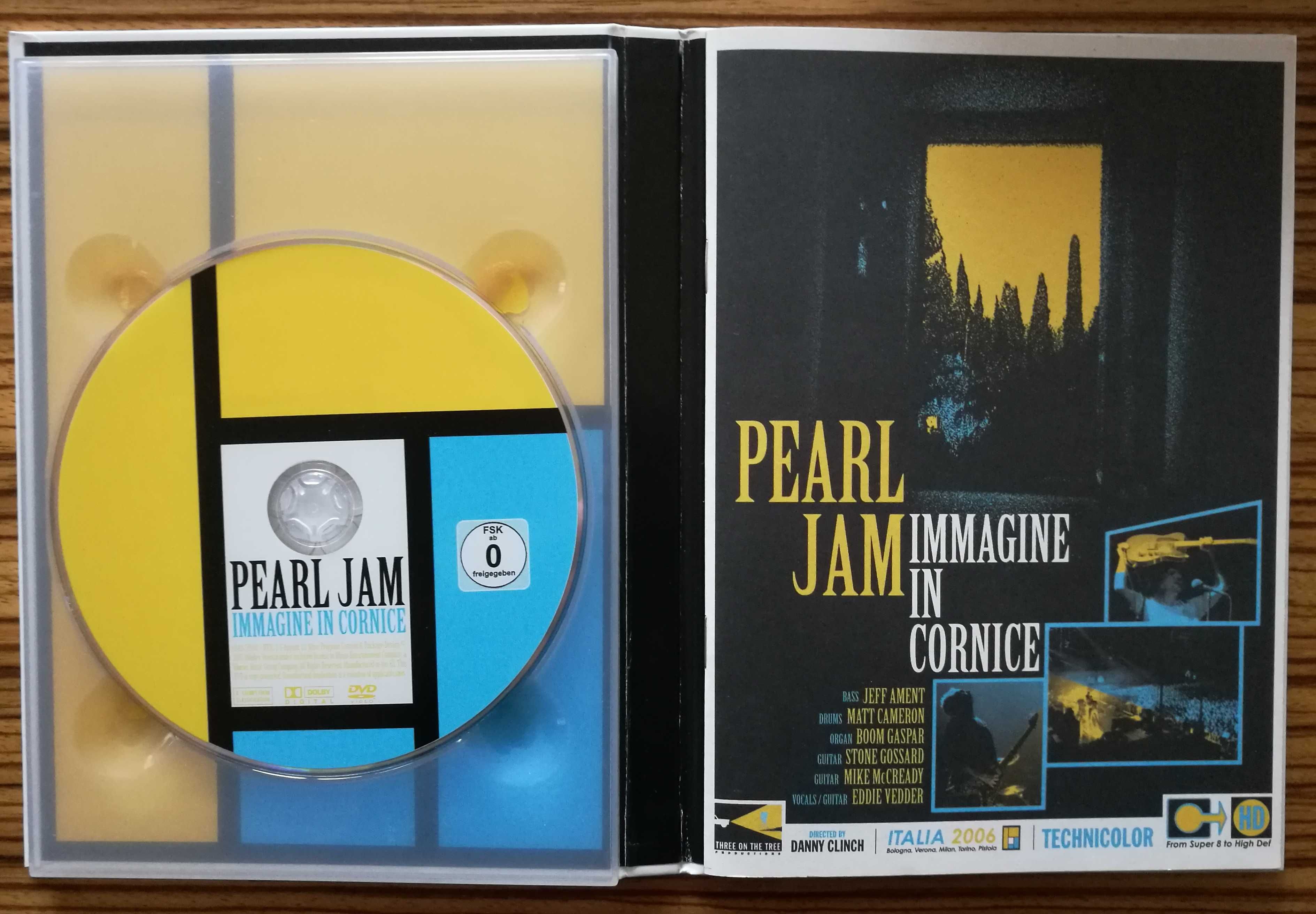 płyta DVD Pearl Jam Immagine in Cornice film z koncertami z Włoch 2006