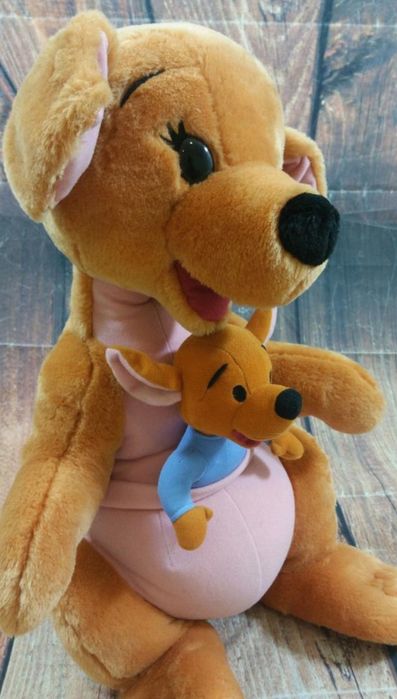 Peluche Kanga e Baby Roo Disney - raro e grande