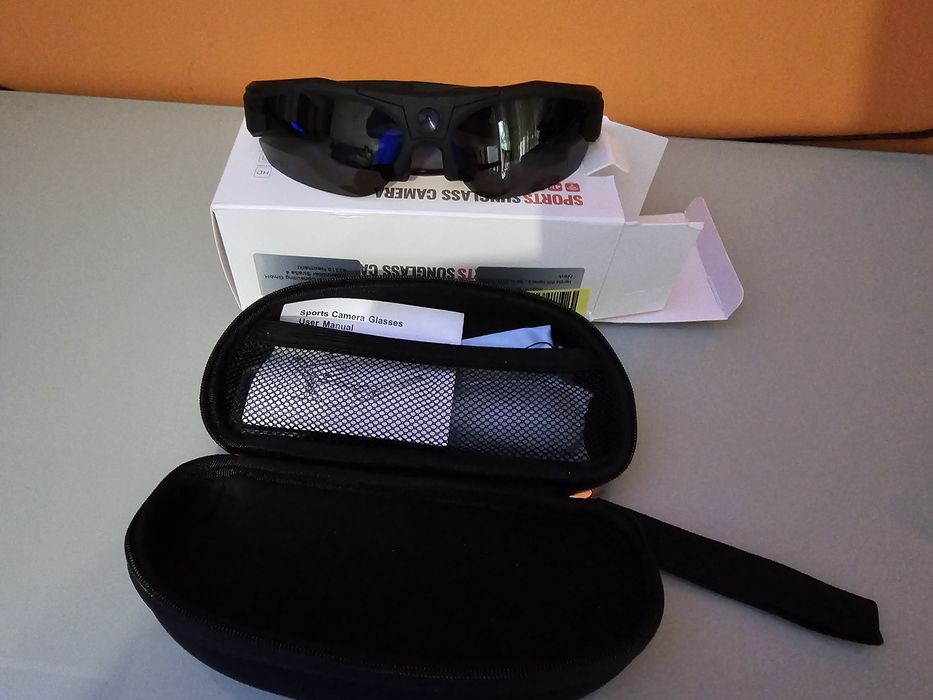 Óculos de sol Esporte HD 4K Gravação de vídeo Óculos DVR com proteção