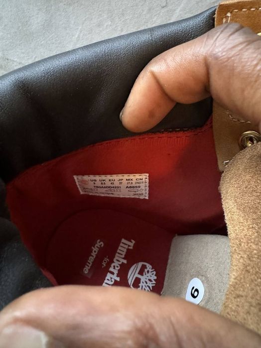 Зимове взуття Supreme x Timberland/ Супрім Тімберленд/ Черевики/