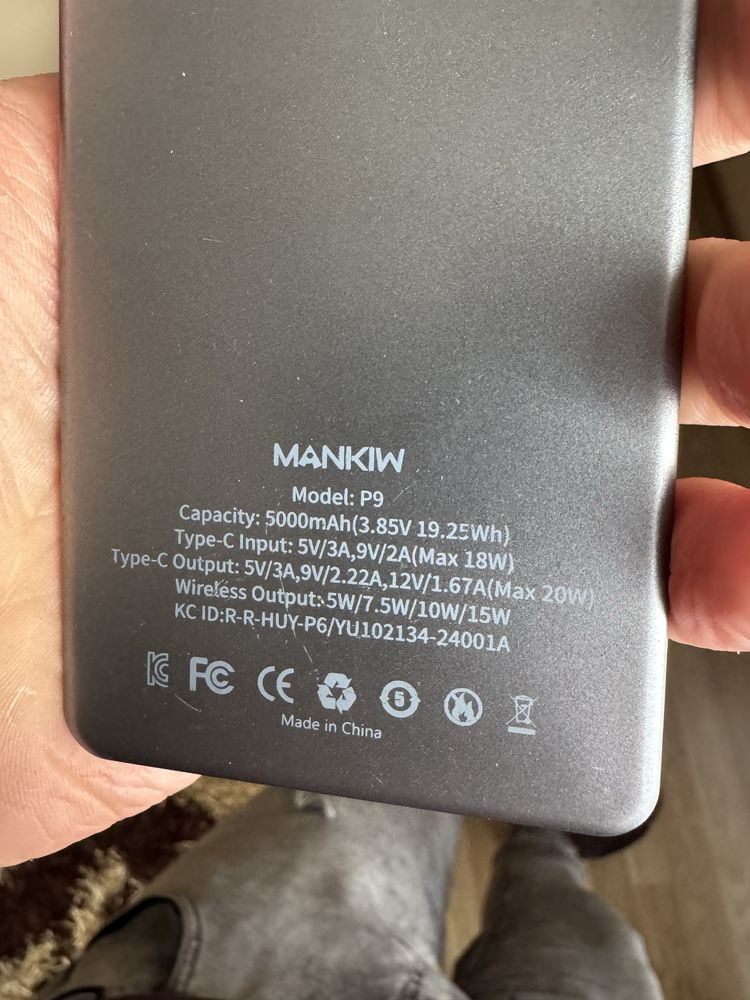 Mankiw p9 powerbank 5000mah